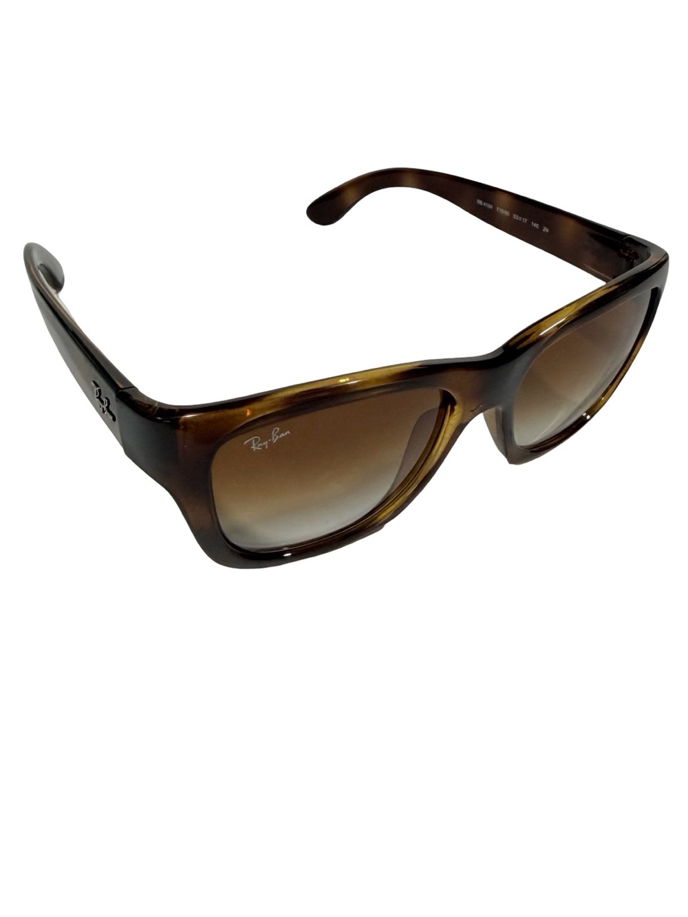 Ray-Ban Women's Tortoiseshell Brown Gradient Sunglasses - Brown Lenses - Picture 2 of 6